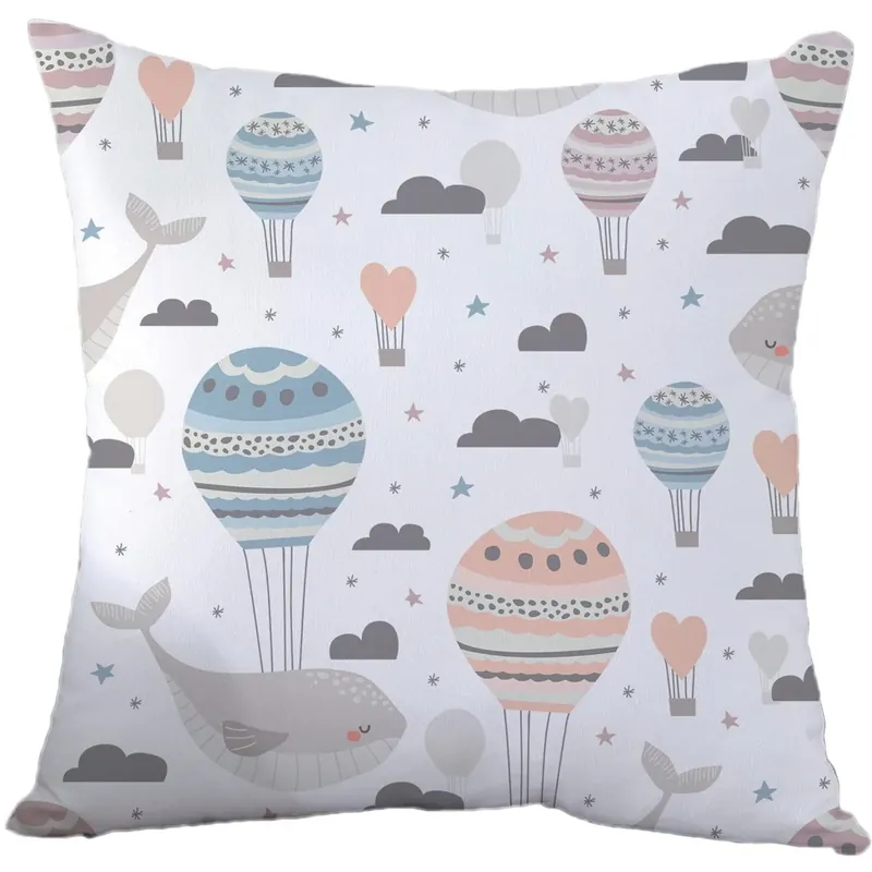 Fodera per cuscino a fantasia balena bianco 40x40 cm Bestel Nu