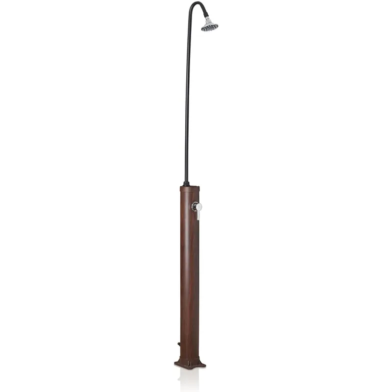 Doccia da giardino solare in PVC effetto legno 20 l Rechtstreeks Van De Fabrikant