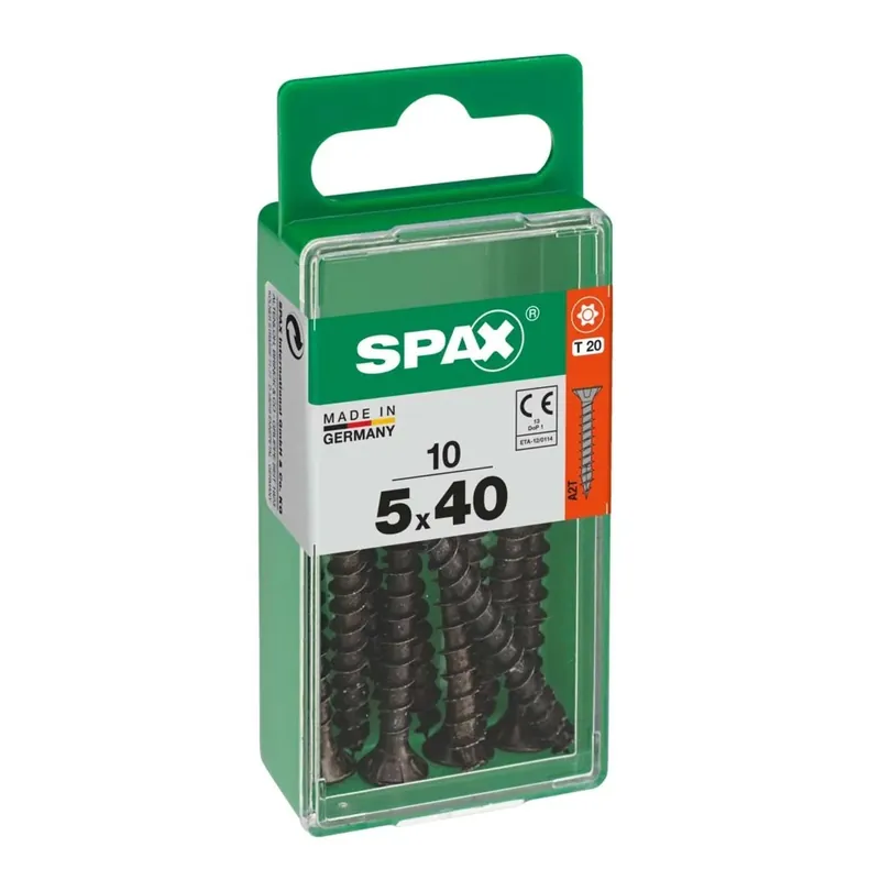 Lage Kosten Vite Spax testa multipla svasata t-star plus t20 zincatura nera s 10 pz