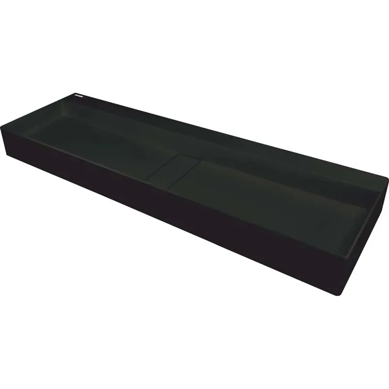 Op = Op Lavabo da appoggio ceramica Placetas Idrostile 400x150 mm Nero