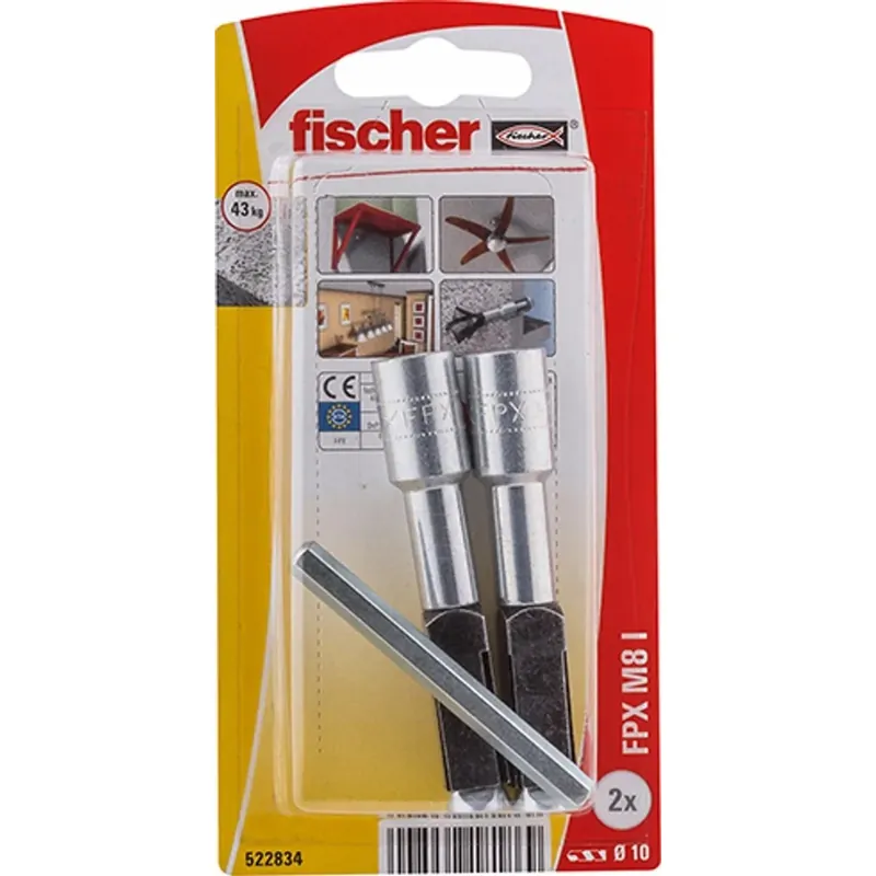 Populair Fischer tassello in acciaio FPX M8-I K
