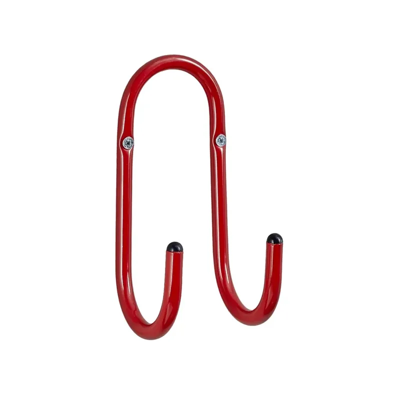 Shop Nu Gancio da muro doppio tubo Ø 10 mm 7 cm rosso