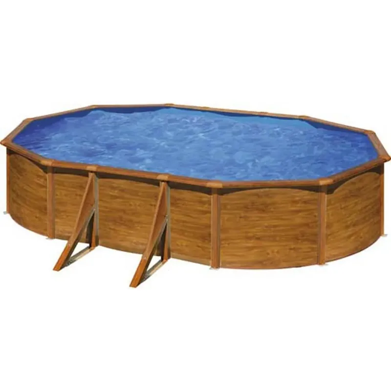 Op = Op Piscina fuoriterra ovale in acciaio Classic 610x360x120 cm con Kit piscina