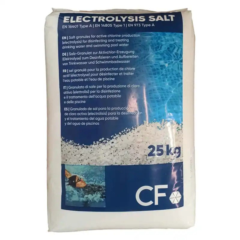 Sale per piscine omologato elettrolisi granulare 25 kg Aanbieding