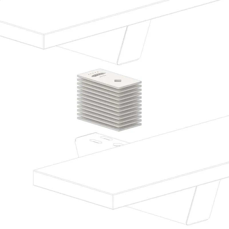 Dagaanbieding Alzata maggiorata per scala Orion per 12 gradini con H fino 24,5 cm