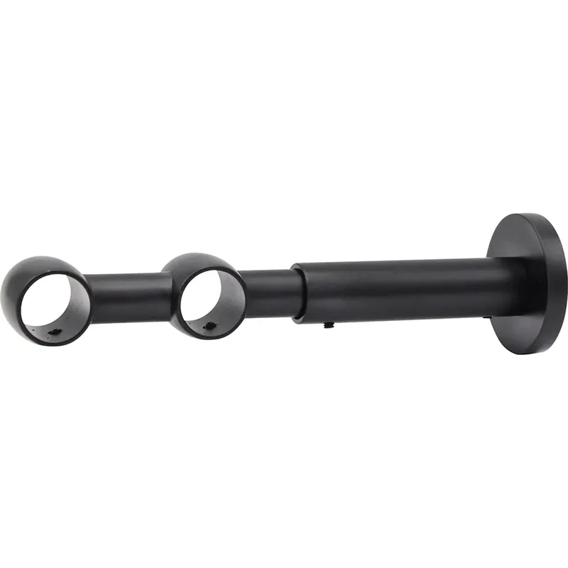 Supporto bastone tenda estensibile Mydeco Noble 2 vie nero Ø 2 cm Snelle Levering