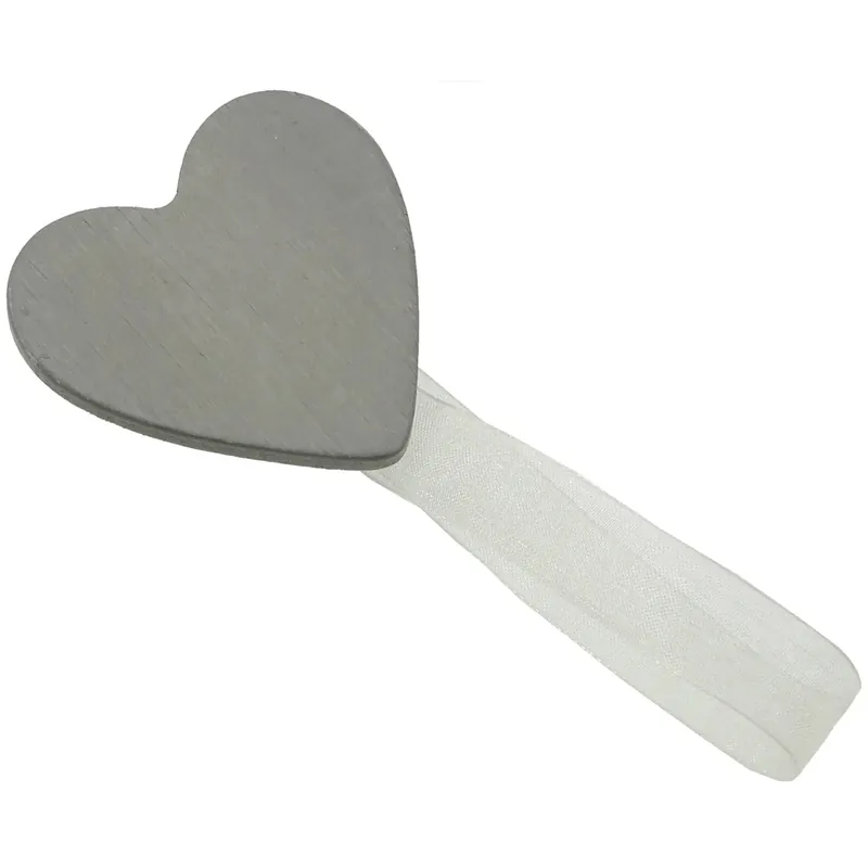 Fermatende calamita Mini Clip Love in legno grigio Koop Online