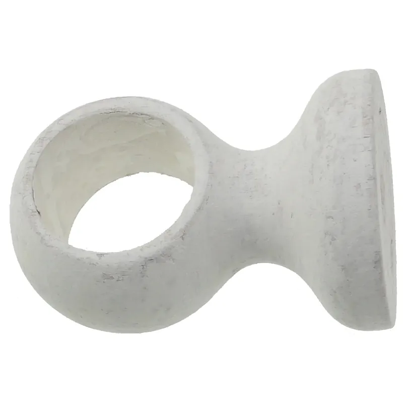 Supporto bastone tenda monoblocco chiuso bianco Ø 28 mm Alleen Vandaag