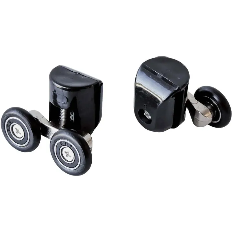 Rulli superiori doppi box doccia vetro 5 mm Idrostile nero Must-Have