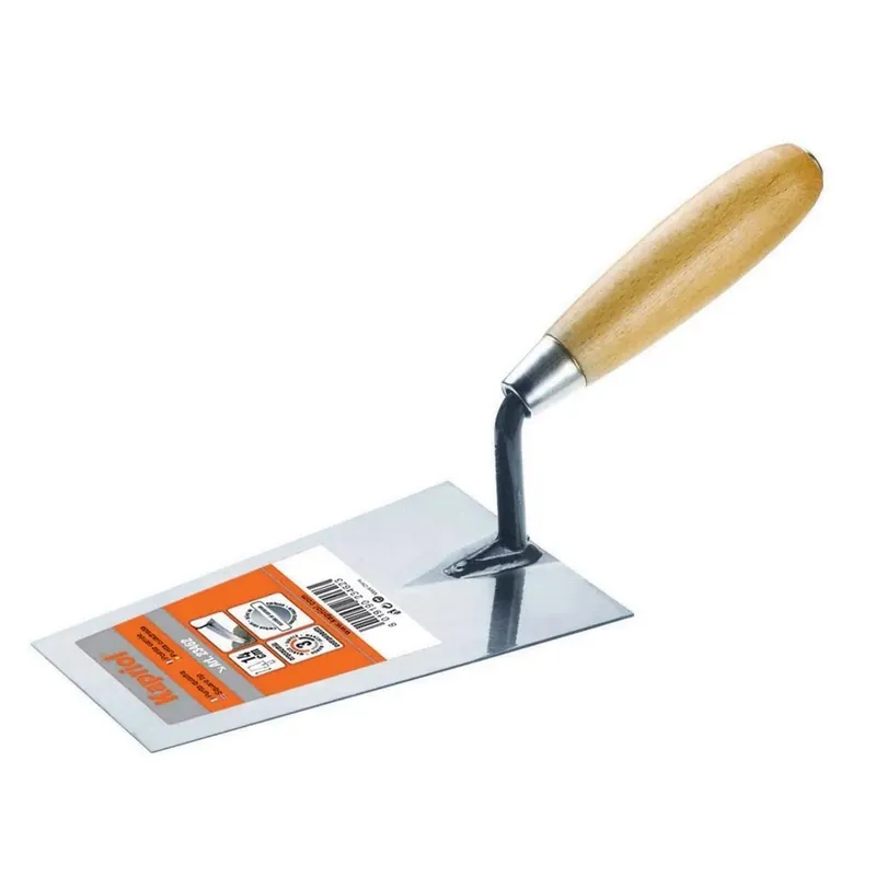 Cazzuola inox punta quadra 18 cm Betrouwbaar