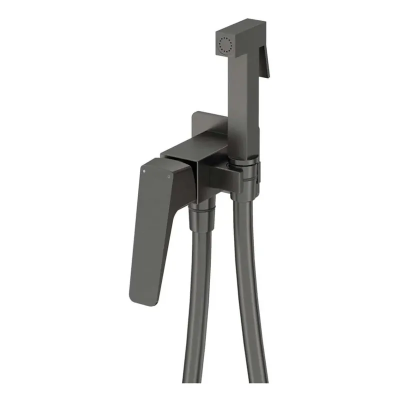 Veilige Betaling Miscelatore bidet Placetas a incasso a parete titanio