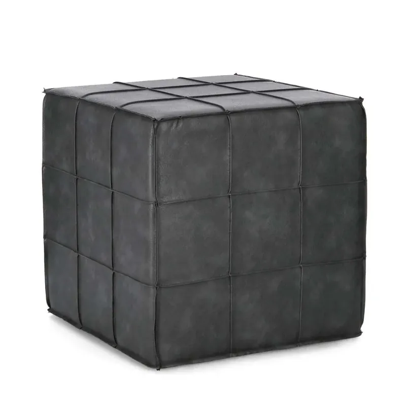Pouf Larisa 43x43xh43 cm grigio Speciale Aanbieding