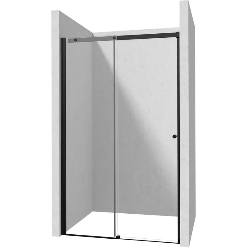 Porta doccia scorrevole Idrostile 120x200 cm Nero Flitsaanbieding