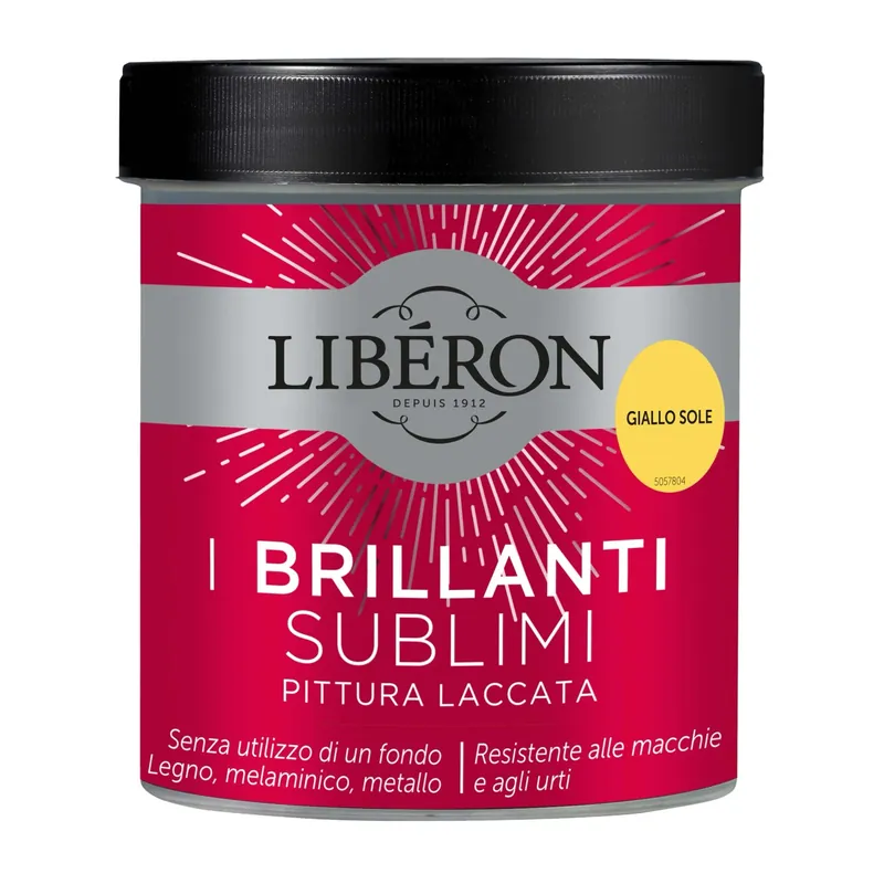 Pittura Laccata I Brillanti Sublimi Giallo sole 0,5 l Shop Nu