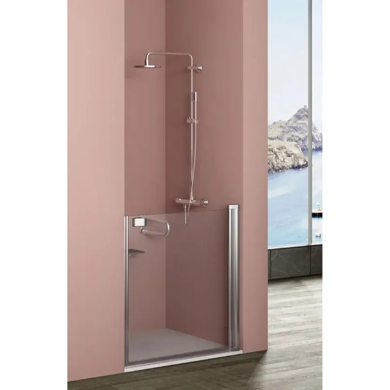 Actieprijs Porta battente dx doccia Compass solo nicchia 110 cm argento/trasparente