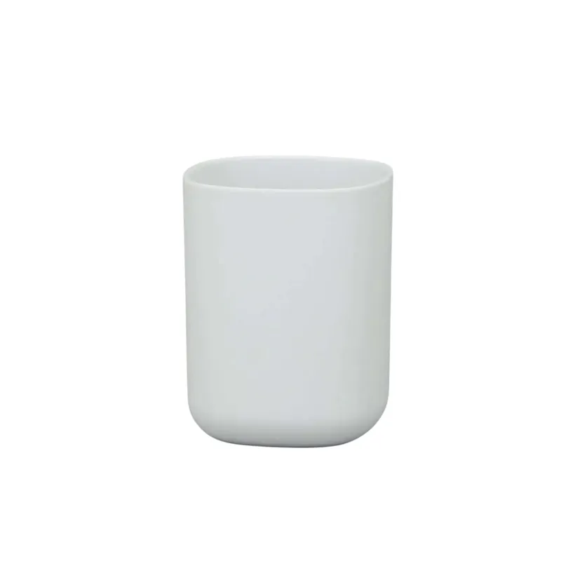 Op = Op Bicchiere bagno in plastica Kubik bianca