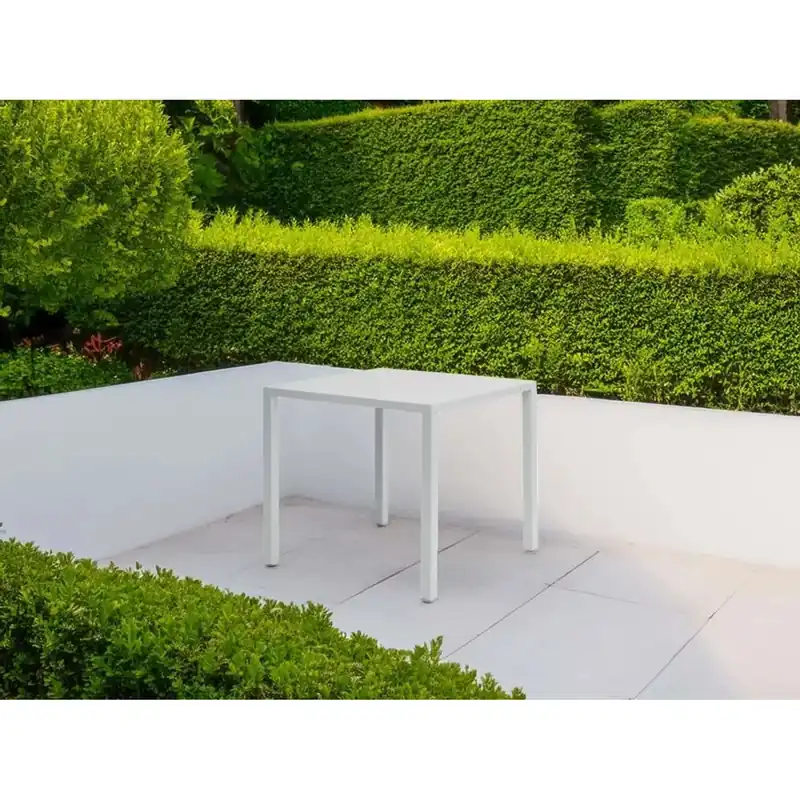 Tavolo da giardino Contract in acciaio bianco 70x70xH150 cm Gereduceerde Prijs