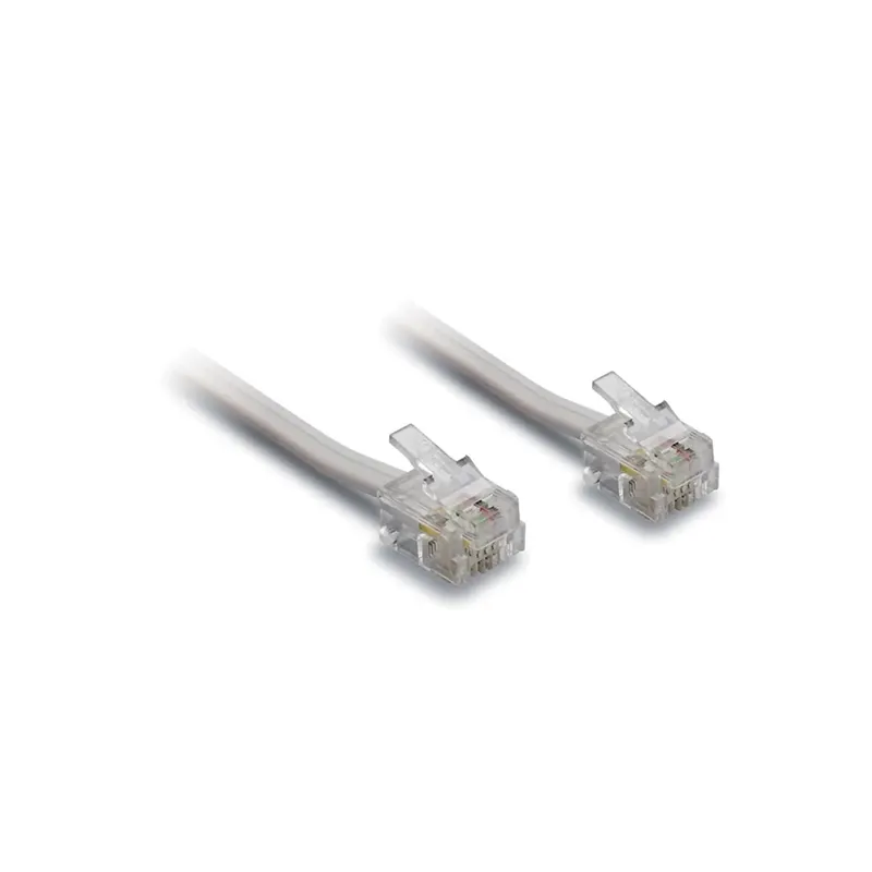Must-Have Cavo telefono piatto RJ11 6p/4C 3 m bianco