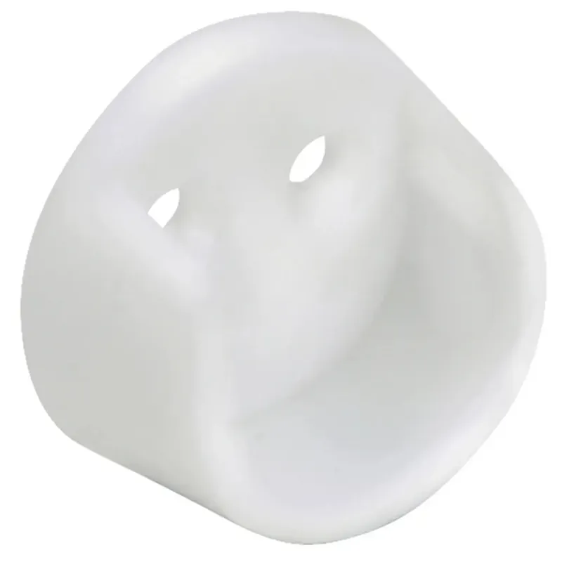 Flitsaanbieding Supporto tubo armadio tondo plastica Bianco 2 pz