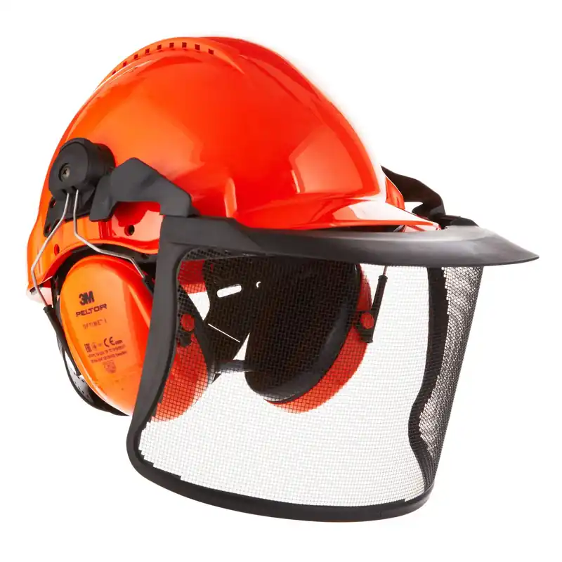 Laatste Versie Casco da lavoro protettivo forestale 3M™ arancione