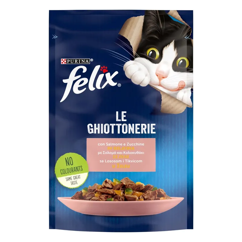 Cibo umido per gatti Felix Le Ghiottonerie al salmone 85 g Lage Prijs