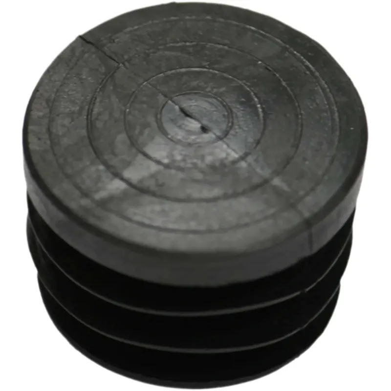 4 puntali alettato in politene tondo 30 mm nero Korting