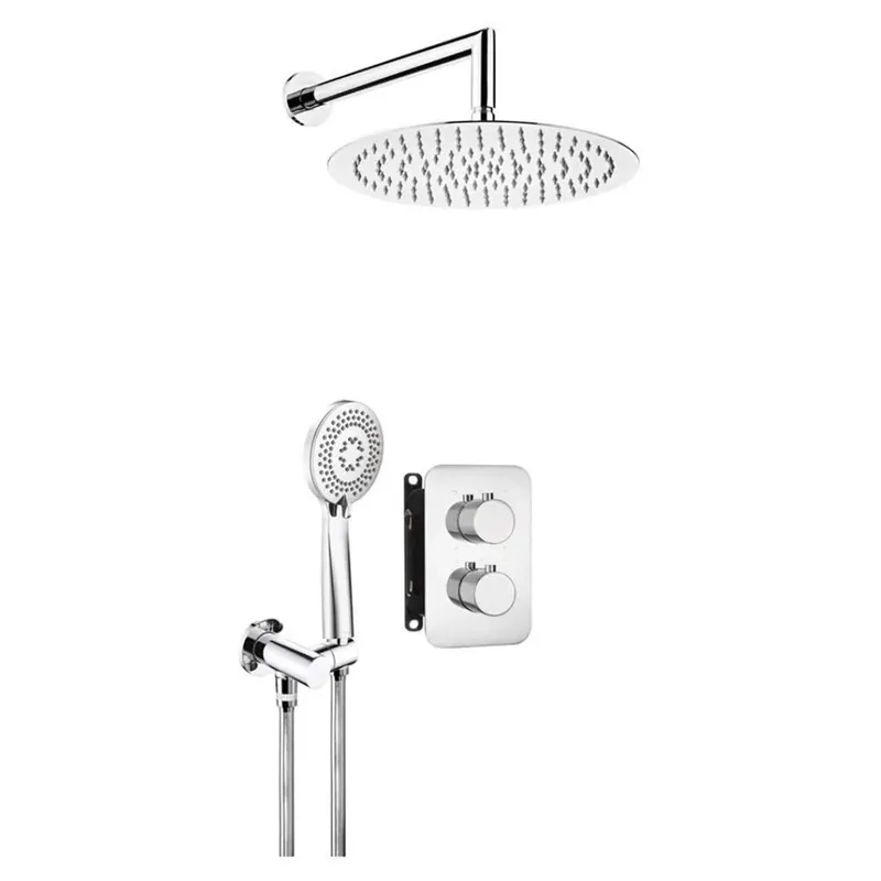 Dagaanbieding Set doccia termostatico incasso Idrostile Camarioca box 300 mm cromo