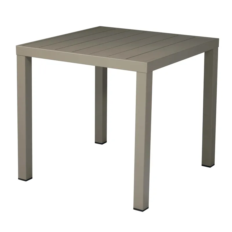 Tavolo da giardino in alluminio tortora 80x80 cm Bestel Nu