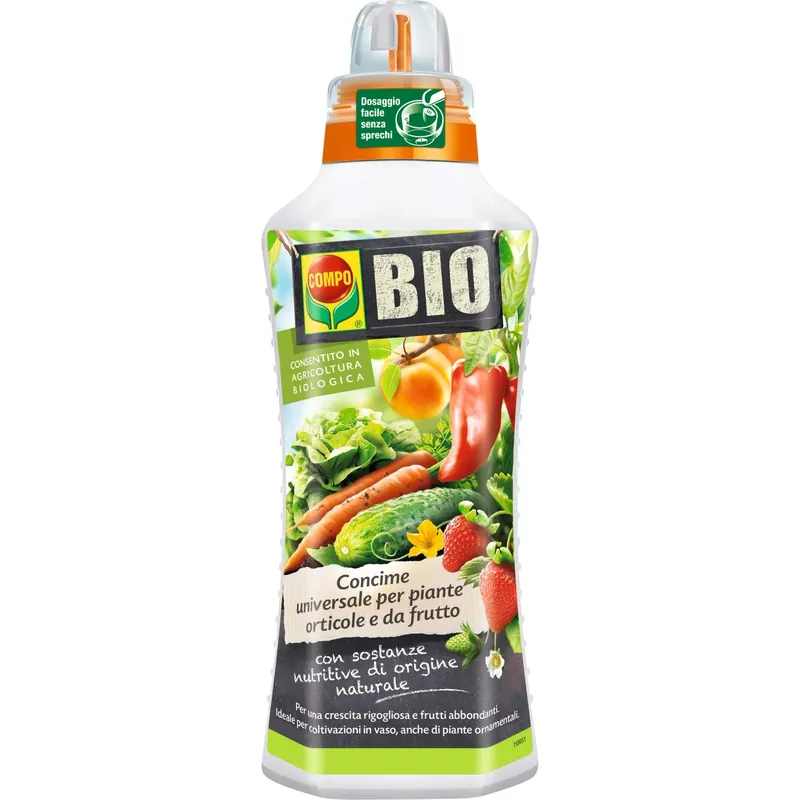 Concime universale per piante da frutto Compo Bio 1 l Snelle Levering
