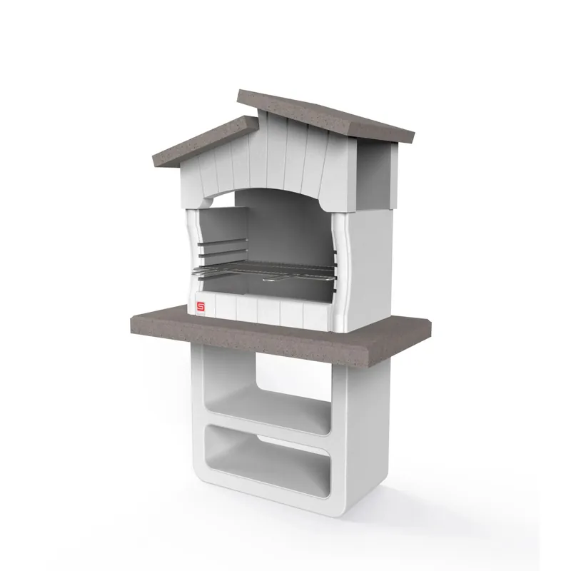 Exclusieve Aanbieding Barbecue in muratura Zara griglia 67 cm 114x64x170 cm cappuccino