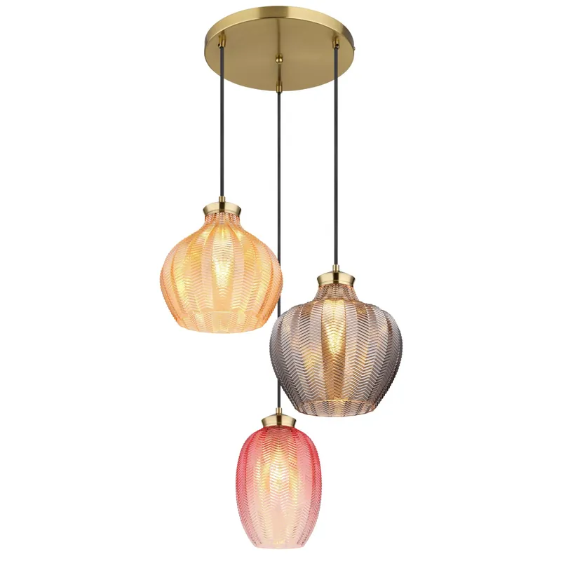 Koop Vandaag Sospensione Jessica 3 luci Ø 450x1200 mm