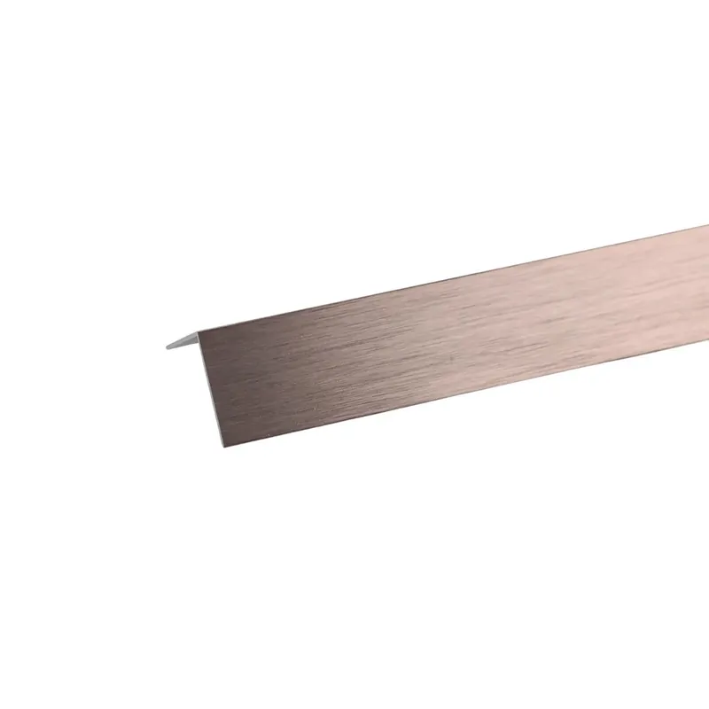 Profilo angolare 1 m 25x25 mm alluminio ramato spazzolato Meest Verkocht