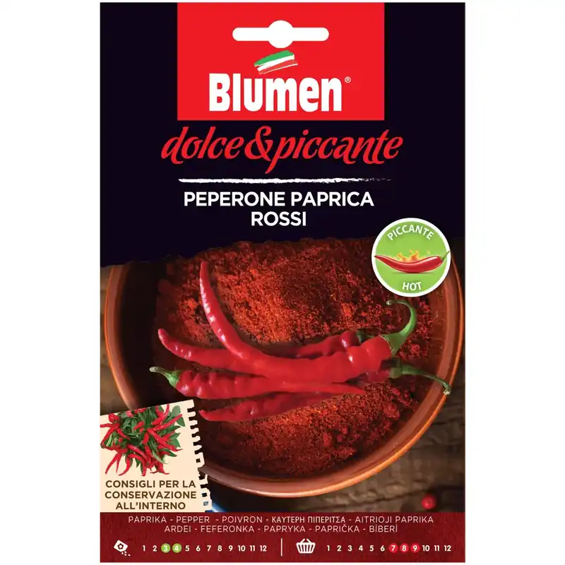 Semi Blumen Peperone paprica rosso Actieprijs