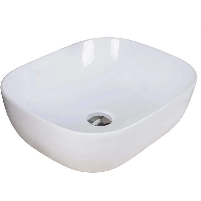 Gecertificeerd Lavabo rettangolare appoggio Napoli 49,5 cm x 40,5 cm x 15 cm