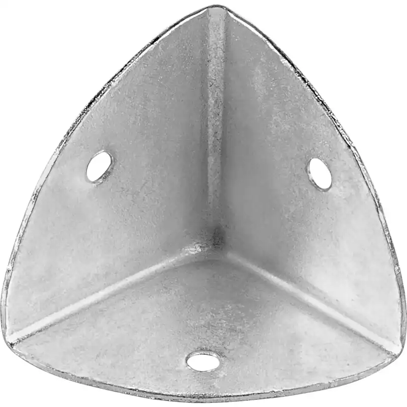 Staffa angolare per bordi acciaio zincato 28x28 mm Direct Beschikbaar