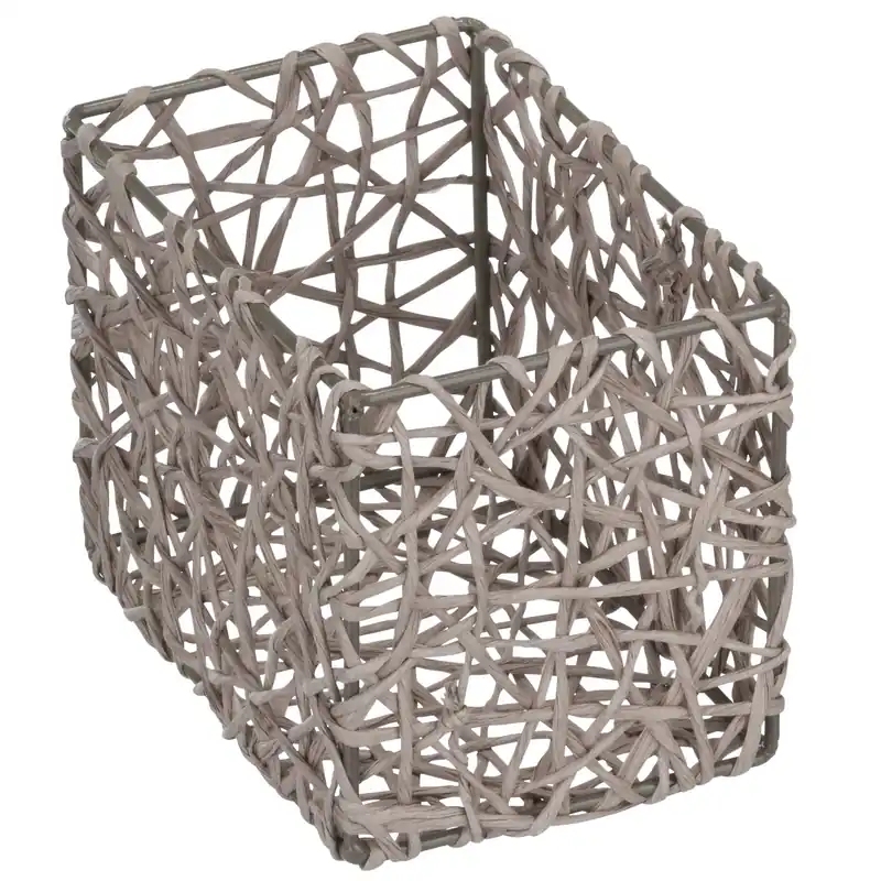 Cestino portaoggetti Wenko Curly 15x11x10,5 cm grigio talpa Shop Nu