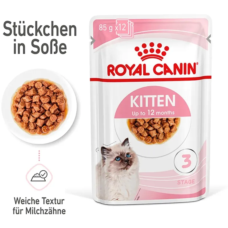 Cibo umido per gatti Royal Canin Kitten in salsa 85 gr Direct Beschikbaar