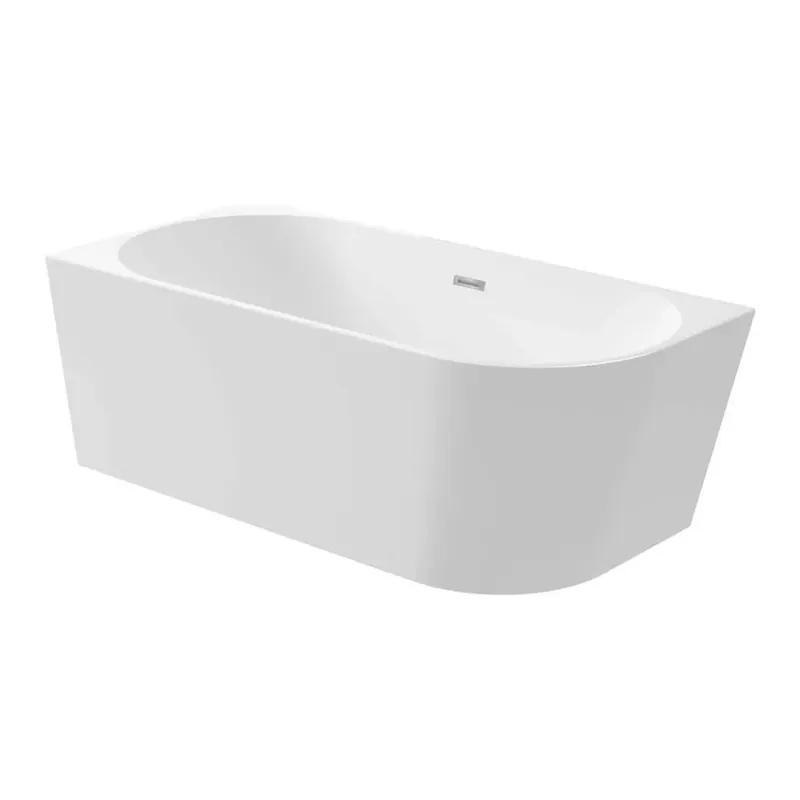 Vasca da bagno Limonar 160 cm sinistra angolare/freestanding bianco in acrilico Flitsaanbieding