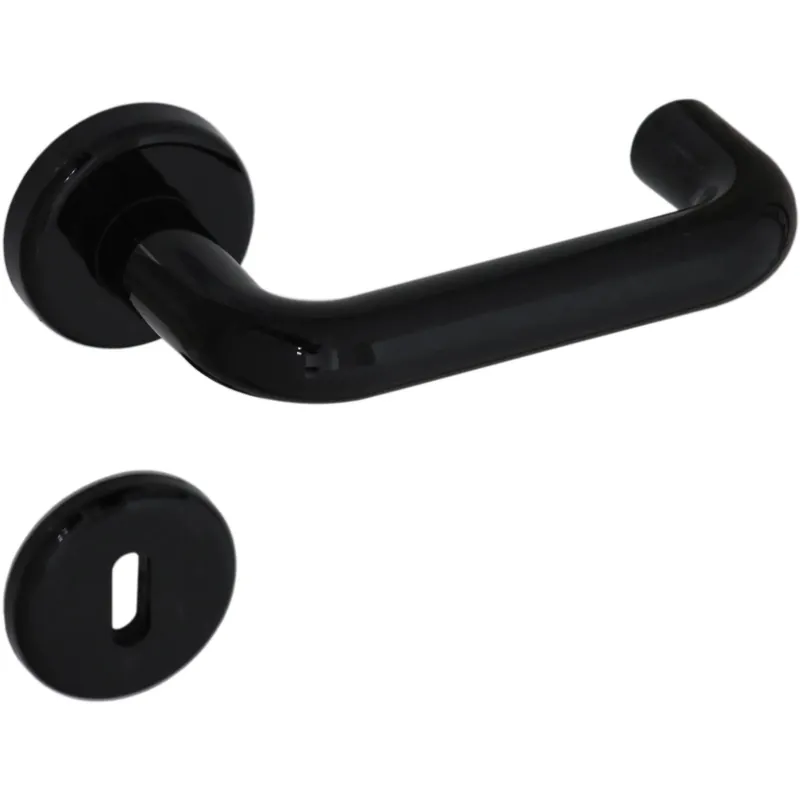 Op = Op Maniglia antinfortunistica con rosette e bocchette patent nero