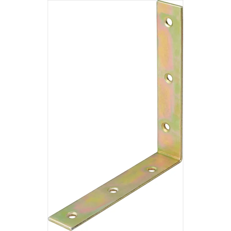 Staffa angolare per sedia acciaio zincato 125x125x22 mm giallo Beperkte Voorraad