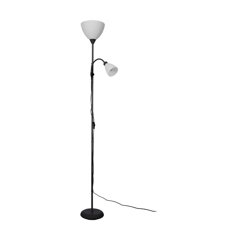Koop Vandaag Piantana Montanini-E 2xE27 Ø 22,5 x 176 cm nero
