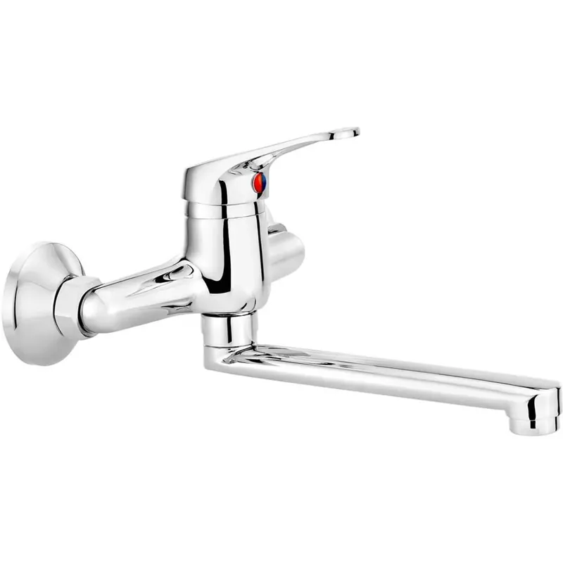 Miscelatore lavabo Esmeralda a parete cromo Snelle Levering