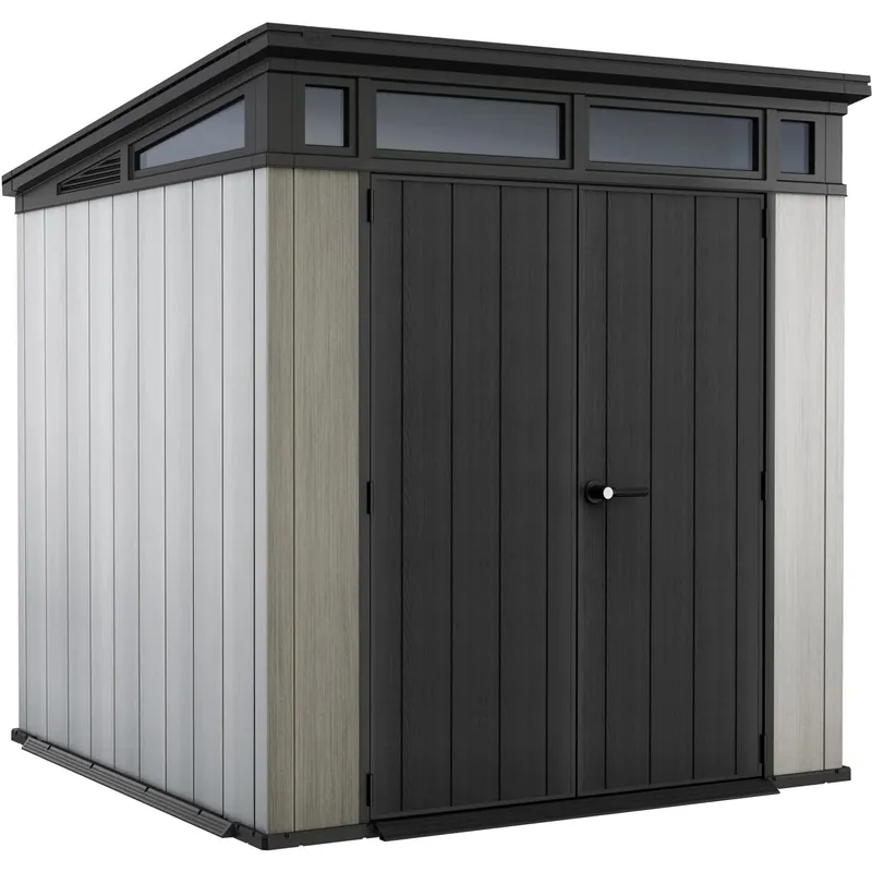 Casetta da giardino Keter in resina Artisan 77 sp. 2,0 mm grigio 4,67 m² Direct Verzonden