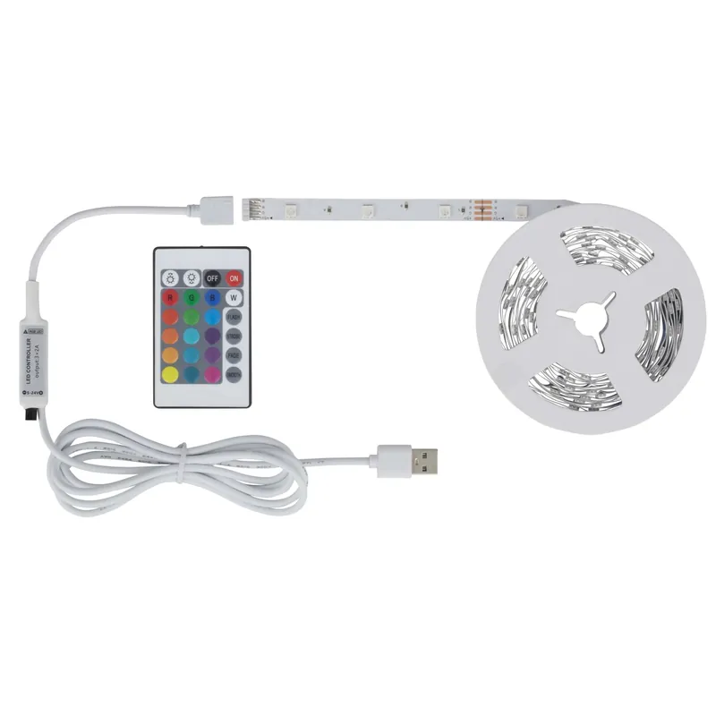 Striscia a led RGB 150 led 6 watt bianco attacco USB Nieuw
