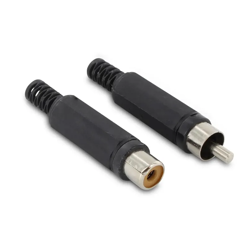 Korting Connettore RCA 1 maschio/1 femmina 2 pz