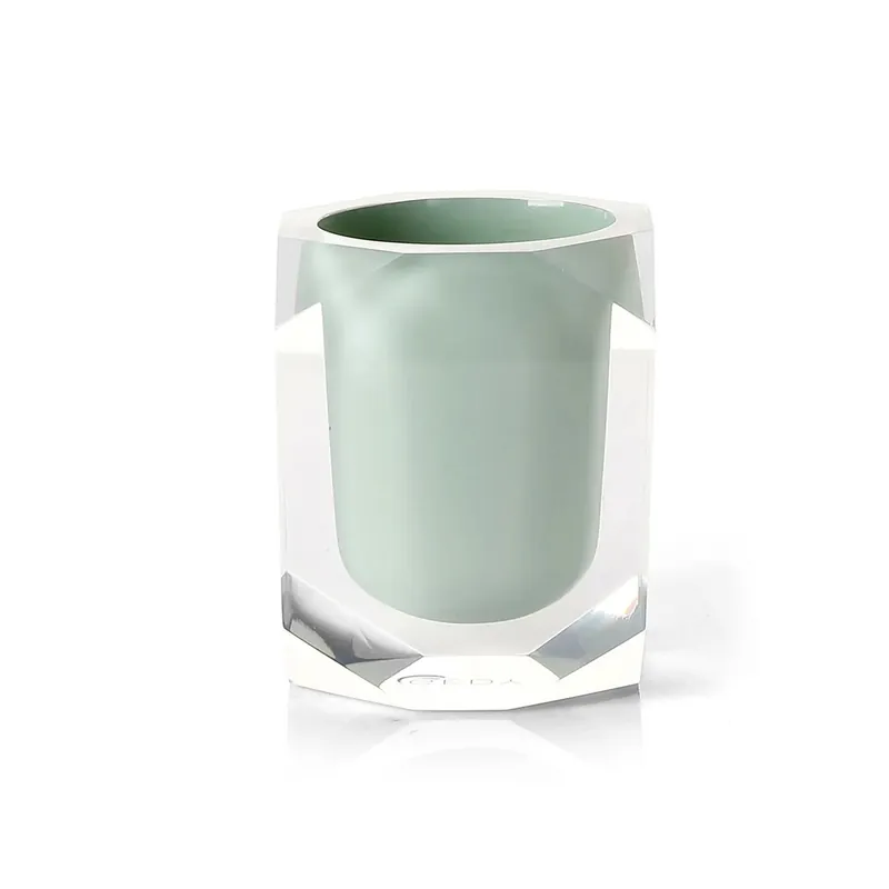Portaspazzolini Chanelle in resina verde menta Voordeelprijs