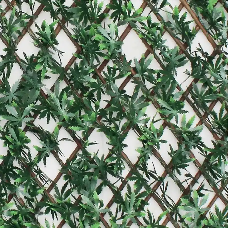 Siepe artificiale Acero in polietilene con traliccio 1x2 m verde Hete Deal