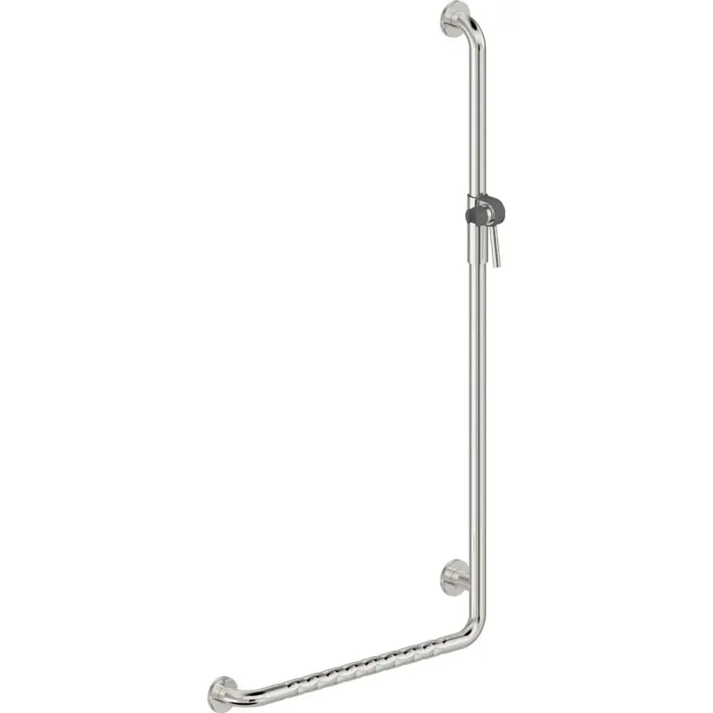 Maniglione bagno angolare destro Idrostile kit montaggio 670x1270 mm acciaio Hete Deal