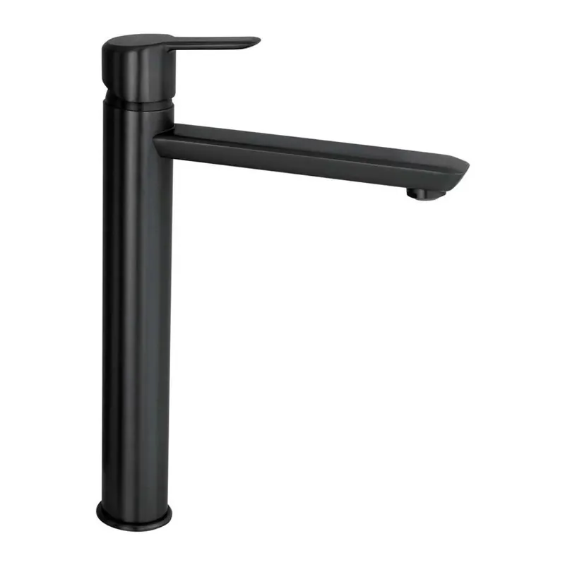 Miscelatore lavabo Rodas alto nero H70 L270 P500 mm Premium