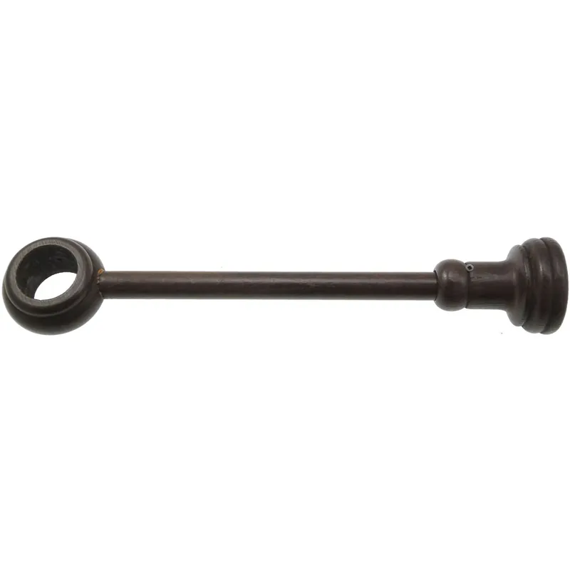 Korting Supporto bastone tenda regolabile Ø 3,5 x L 13-33,5 cm noce